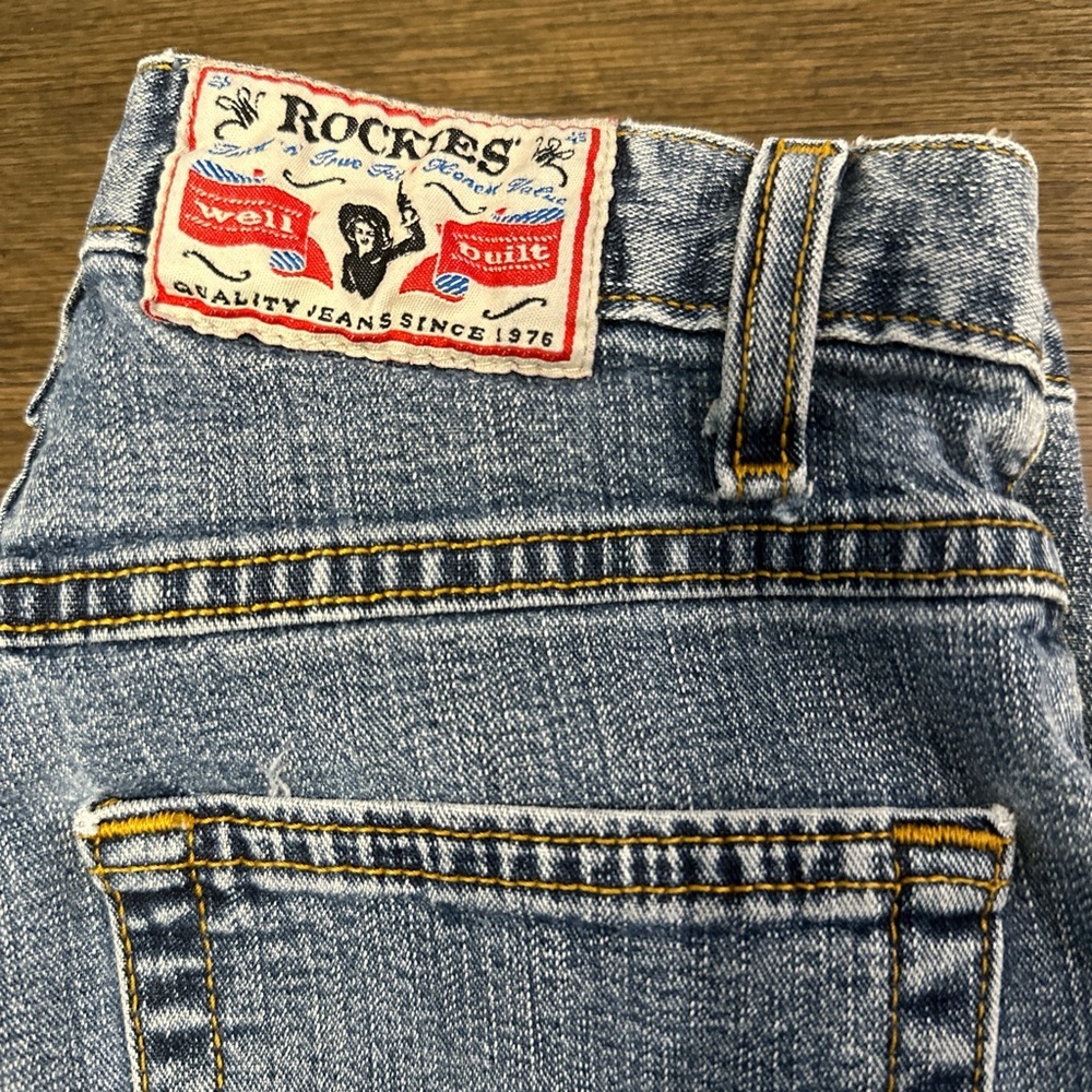 Rockies Blue Jeans with‎ Classic Indigo Hue and Contrast Stitching